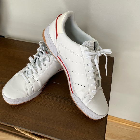 Mens White Adidas Court Tourino Tennis Sneaker Size 13 - Picture 4 of 6